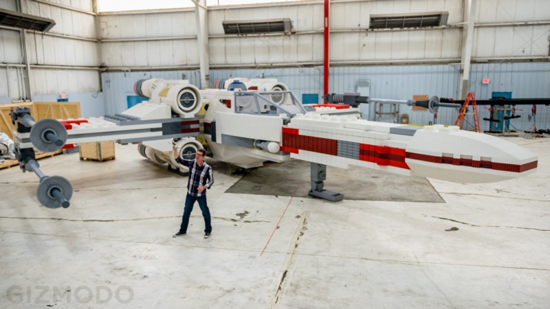 awesome giant lego x-wing